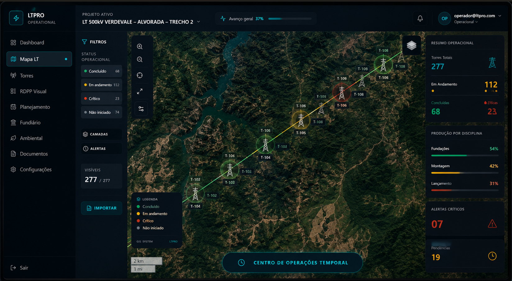 Mapa GIS Operacional